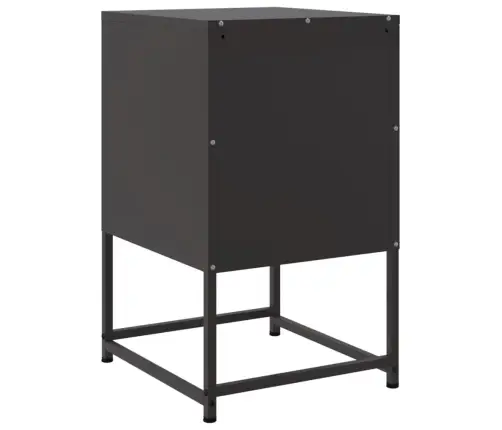 Naktsskapīši 2 Gab. Melns 36X39X60,5 Cm Tērauds Vidaxl