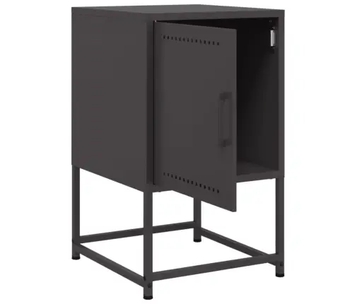 Naktsskapīši 2 Gab. Melns 36X39X60,5 Cm Tērauds Vidaxl