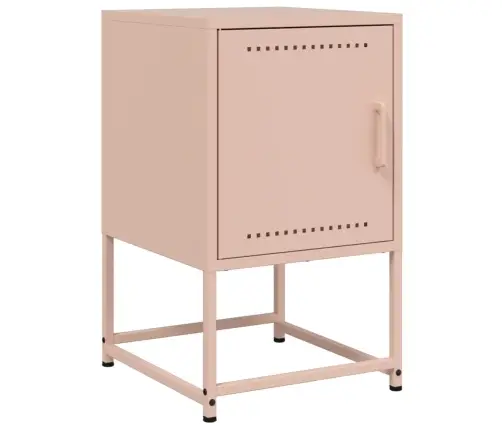 Naktinė Spintelė, Rožinės Spalvos, 36X39X60,5cm Plienas