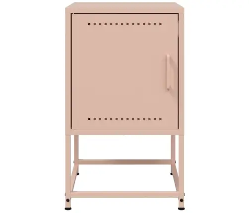 Naktsskapīši, 2 Gab., Rozā, 36X39X60,5 Cm, Tērauds Vidaxl