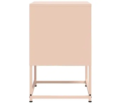 Naktsskapīši, 2 Gab., Rozā, 36X39X60,5 Cm, Tērauds Vidaxl