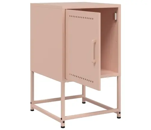 Naktsskapīši, 2 Gab., Rozā, 36X39X60,5 Cm, Tērauds Vidaxl