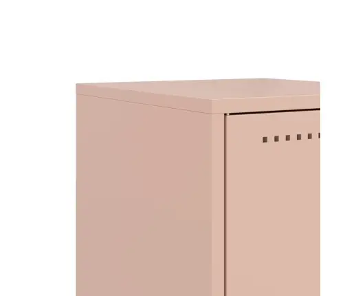 Naktsskapīši, 2 Gab., Rozā, 36X39X60,5 Cm, Tērauds Vidaxl