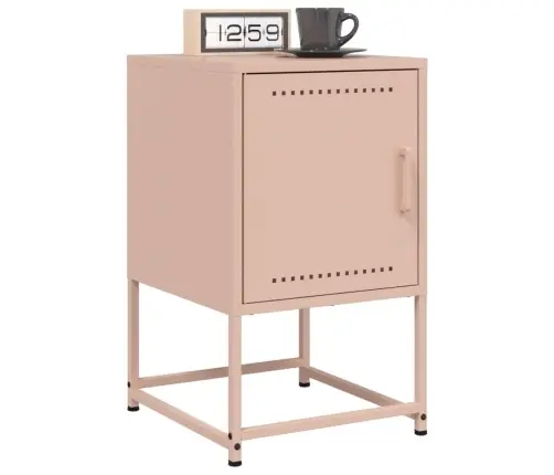 Naktsskapīši, 2 Gab., Rozā, 36X39X60,5 Cm, Tērauds Vidaxl
