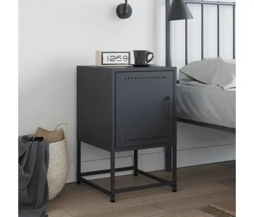 Naktsskapītis, Antracītpelēks, 36X39X60,5 Cm, Tērauds Vidaxl Naktsskapītis, Antracītpelēks, 36X39X60,5 Cm, Tērauds Vidaxl