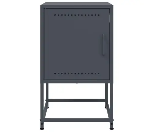 Naktsskapītis, Antracītpelēks, 36X39X60,5 Cm, Tērauds Vidaxl Naktsskapītis, Antracītpelēks, 36X39X60,5 Cm, Tērauds Vidaxl
