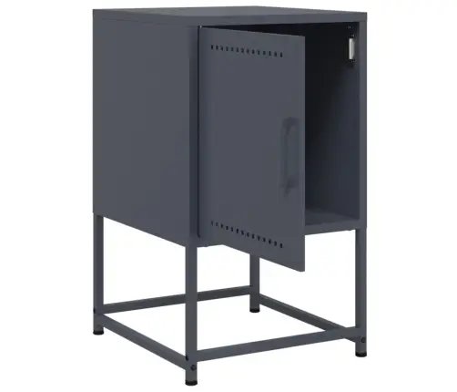 Naktsskapītis, Antracītpelēks, 36X39X60,5 Cm, Tērauds Vidaxl Naktsskapītis, Antracītpelēks, 36X39X60,5 Cm, Tērauds Vidaxl