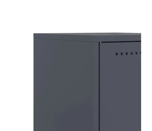 Naktsskapītis, Antracītpelēks, 36X39X60,5 Cm, Tērauds Vidaxl Naktsskapītis, Antracītpelēks, 36X39X60,5 Cm, Tērauds Vidaxl