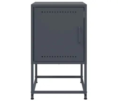 Naktsskapīši, 2 Gab., Pelēki, 36X39X60,5 Cm, Tērauds Vidaxl