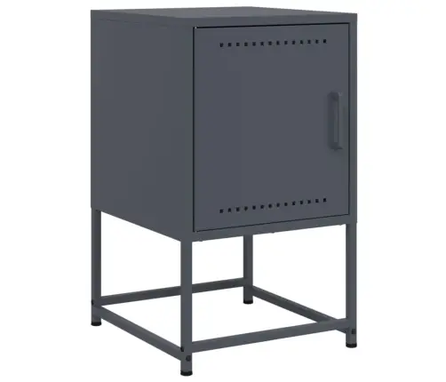 Naktsskapīši, 2 Gab., Pelēki, 36X39X60,5 Cm, Tērauds Vidaxl