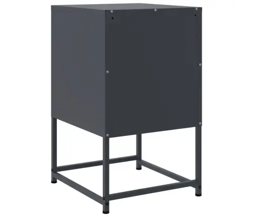 Naktsskapīši, 2 Gab., Pelēki, 36X39X60,5 Cm, Tērauds Vidaxl