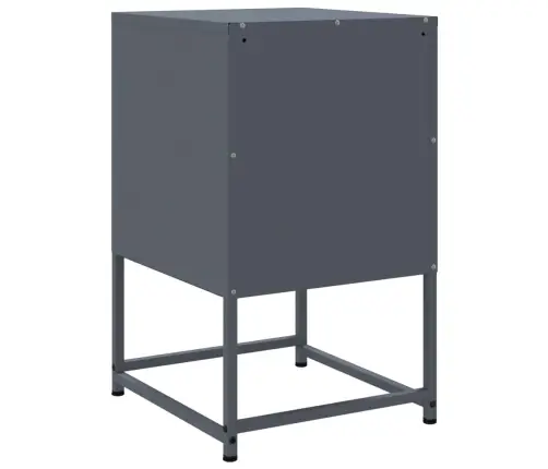 Naktsskapīši, 2 Gab., Pelēki, 36X39X60,5 Cm, Tērauds Vidaxl