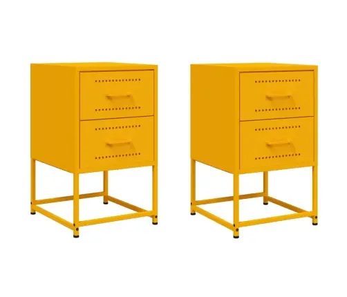 Öökapid 2 Tk, Sinepikollane, 36X39X60,5 cm Teras