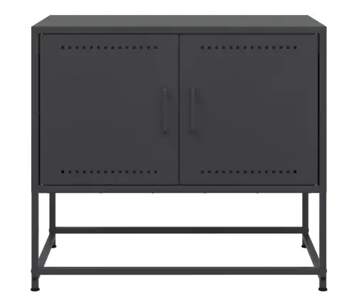 Tv Skapītis, 68,5X39X60,5 Cm, Tērauds, Melns Vidaxl