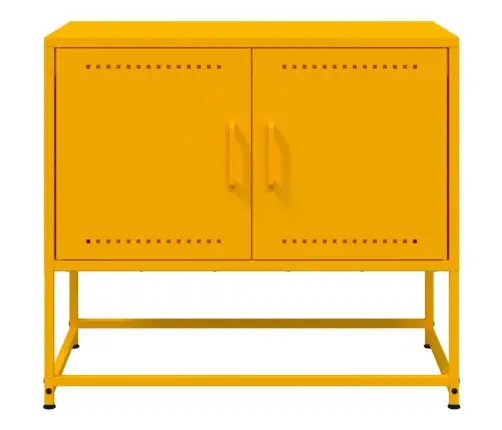 Tv Skapītis, 68,5X39X60,5 Cm, Tērauds, Sinepju Dzeltens Vidaxl