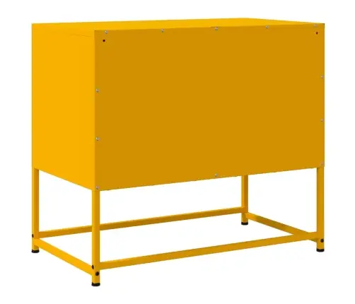 Tv Skapītis, 68,5X39X60,5 Cm, Tērauds, Sinepju Dzeltens Vidaxl