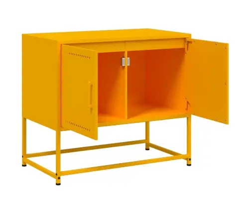 Tv Skapītis, 68,5X39X60,5 Cm, Tērauds, Sinepju Dzeltens Vidaxl
