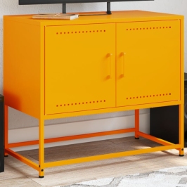 Tv Skapītis, 68,5X39X60,5 Cm, Tērauds, Sinepju Dzeltens Vidaxl