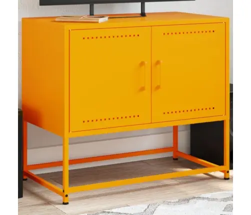 Tv Skapītis, 68,5X39X60,5 Cm, Tērauds, Sinepju Dzeltens Vidaxl