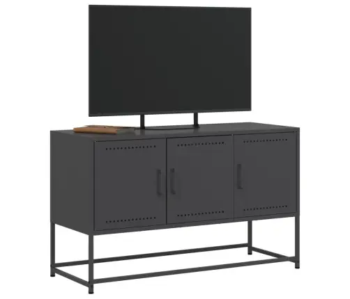 Tv Skapītis, 100,5X39X60,5 Cm, Tērauds, Melns Vidaxl Tv Skapītis, 100,5X39X60,5 Cm, Tērauds, Melns Vidaxl