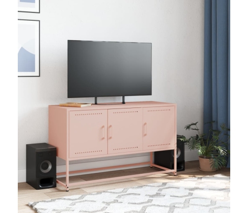 Tv Skapītis, 100,5X39X60,5 Cm, Tērauds, Rozā Vidaxl