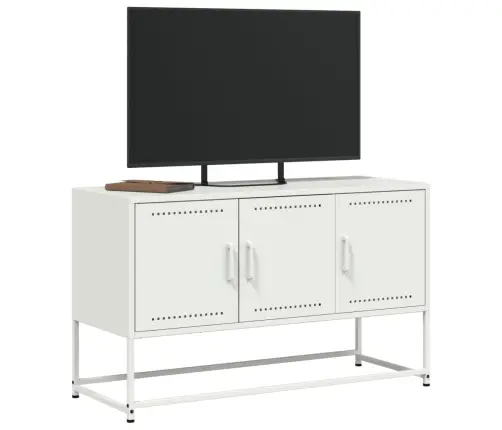 Tv Skapītis, Balts, 100,5X39X60,5 Cm, Tērauds Vidaxl