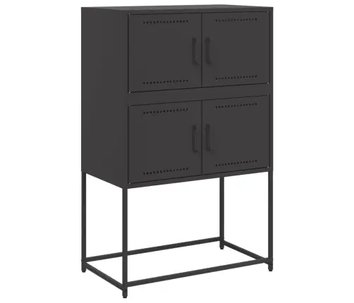 Skapītis, Melns, 68,5X38,5X107 Cm, Tērauds Vidaxl