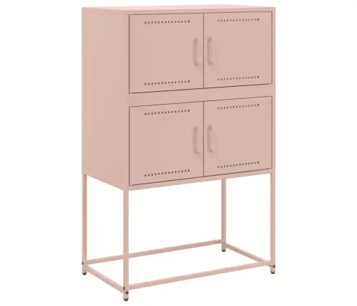 Šoninė Spintelė, Rožinės Spalvos, 68,5X38,5X107cm Plienas