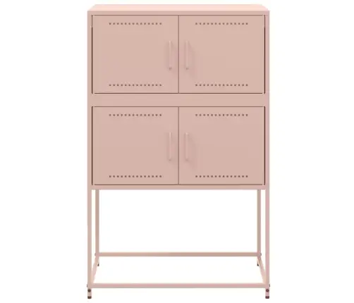 Šoninė Spintelė, Rožinės Spalvos, 68,5X38,5X107cm Plienas