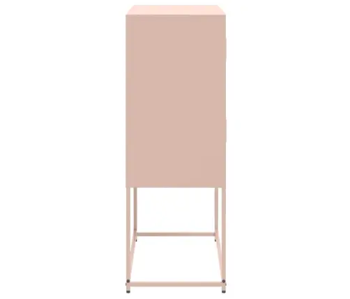 Šoninė Spintelė, Rožinės Spalvos, 68,5X38,5X107cm Plienas