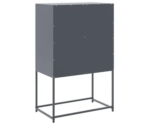 Kumode, Antracītpelēka, 68,5X38,5X107 Cm, Tērauds Vidaxl