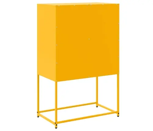 Kumode, Sinepju Dzeltena, 68,5X38,5X107 Cm, Tērauds Vidaxl