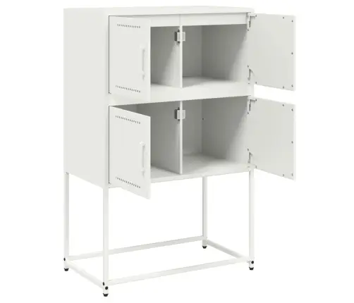 Skapītis, Balts, 68,5X38,5X107 Cm, Tērauds Vidaxl