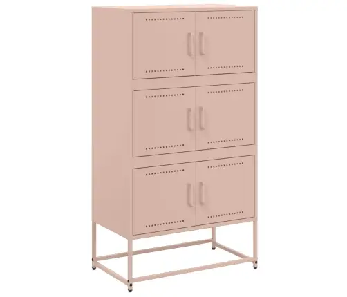 Šoninė Spintelė, Rožinės Spalvos, 68,5X38,5X123,5cm Plienas