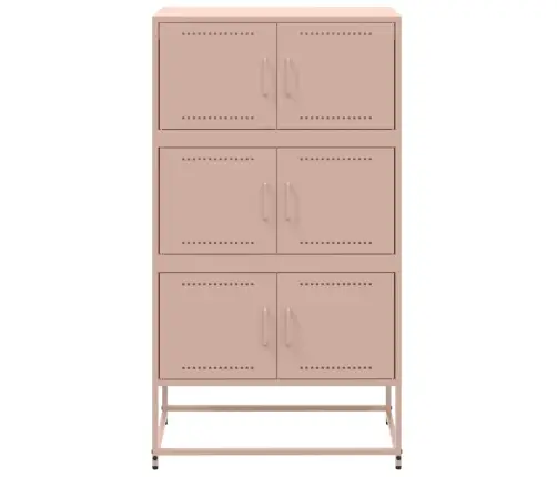 Šoninė Spintelė, Rožinės Spalvos, 68,5X38,5X123,5cm Plienas