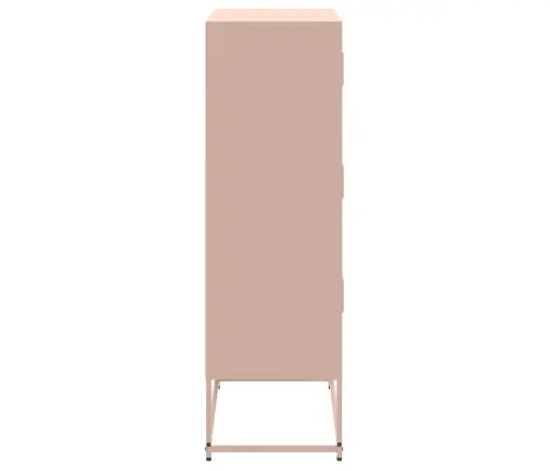 Šoninė Spintelė, Rožinės Spalvos, 68,5X38,5X123,5cm Plienas