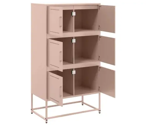 Šoninė Spintelė, Rožinės Spalvos, 68,5X38,5X123,5cm Plienas