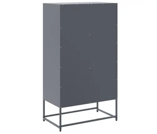 Šoninė Spintelė, Antracito Spalvos, 68,5X38,5X123,5cm Plienas