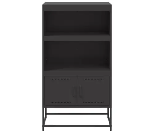 Augstais Skapītis, Melns, 68,5X38,5X123,5 Cm, Tērauds Vidaxl