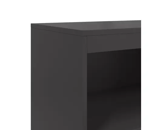 Augstais Skapītis, Melns, 68,5X38,5X123,5 Cm, Tērauds Vidaxl