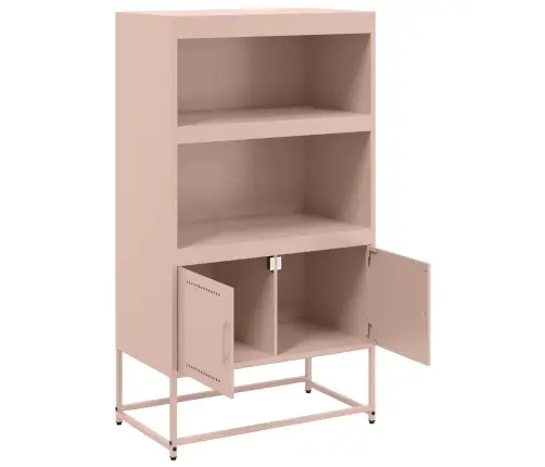 Augstais Skapītis, Rozā, 68,5X38,5X123,5 Cm, Tērauds Vidaxl Augstais Skapītis, Rozā, 68,5X38,5X123,5 Cm, Tērauds Vidaxl