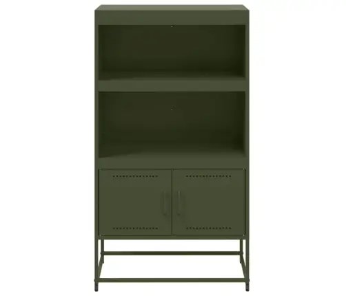 Augstais Skapītis, Olīvu Zaļš, 68,5X38,5X123,5 Cm, Tērauds Vidaxl
