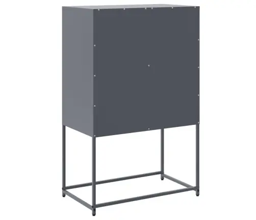 Komoda, Antracito Spalvos, 68,5X38,5X107cm Plienas