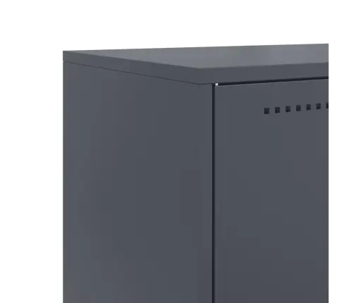 Komoda, Antracito Spalvos, 68,5X38,5X107cm Plienas