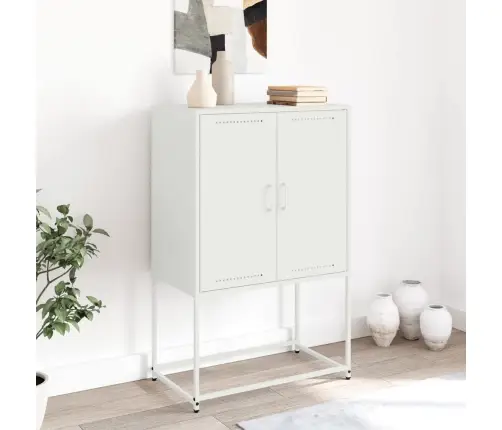 Augstais Skapītis, Balts, 68,5X38,5X107 Cm, Tērauds Vidaxl