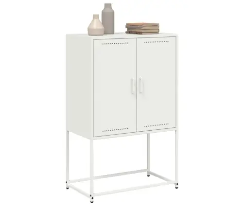 Augstais Skapītis, Balts, 68,5X38,5X107 Cm, Tērauds Vidaxl