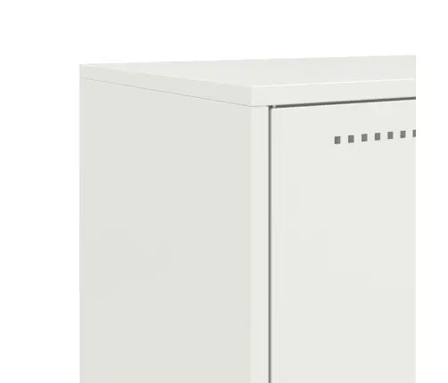 Augstais Skapītis, Balts, 68,5X38,5X107 Cm, Tērauds Vidaxl