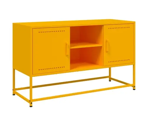 Tv Skapītis, 100,5X39X60,5 Cm, Tērauds, Sinepju Dzeltens Vidaxl Tv Skapītis, 100,5X39X60,5 Cm, Tērauds, Sinepju Dzeltens Vidaxl