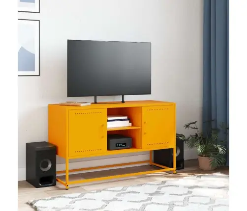 Tv Skapītis, 100,5X39X60,5 Cm, Tērauds, Sinepju Dzeltens Vidaxl Tv Skapītis, 100,5X39X60,5 Cm, Tērauds, Sinepju Dzeltens Vidaxl
