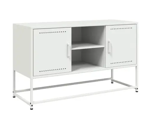 Tv Skapītis, Balts, 100,5X39X60,5 Cm, Tērauds Vidaxl
